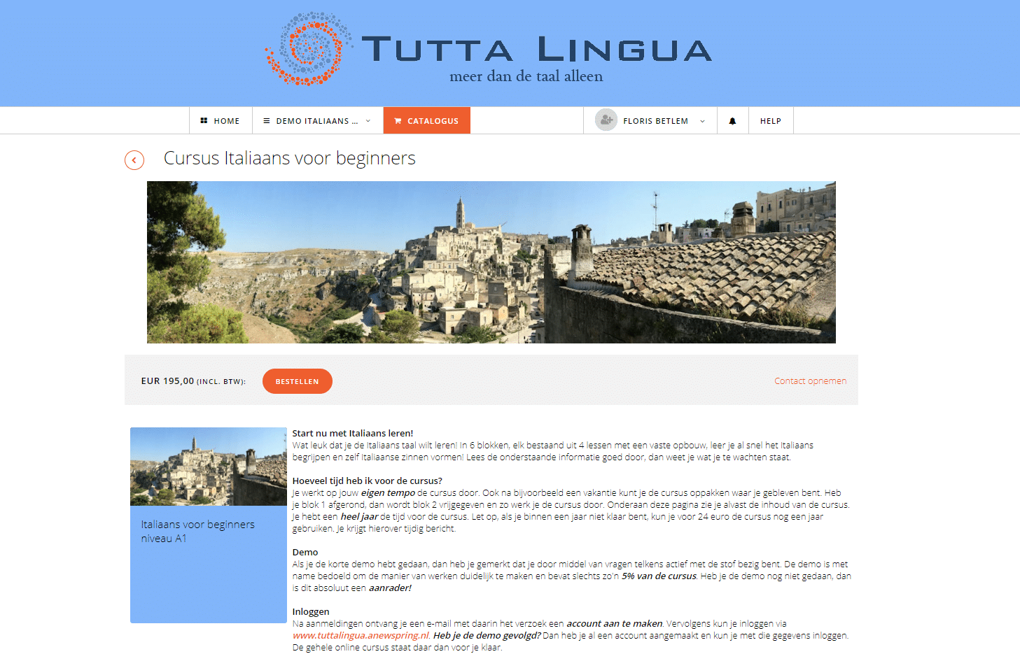Online Cursus Italiaans TuttaLingua